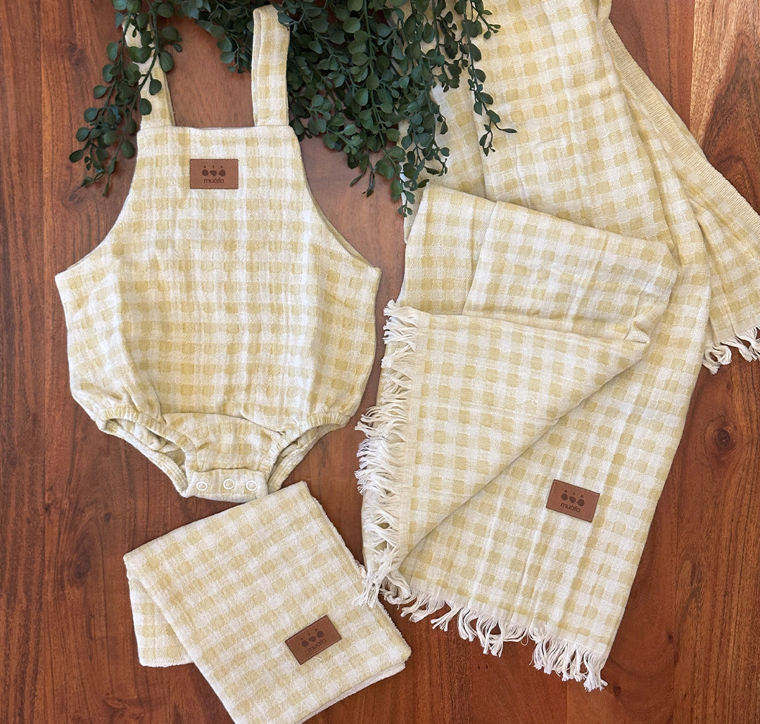 Baby Essentials Plaid Set
