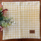 Burp Cloth Plaid Set